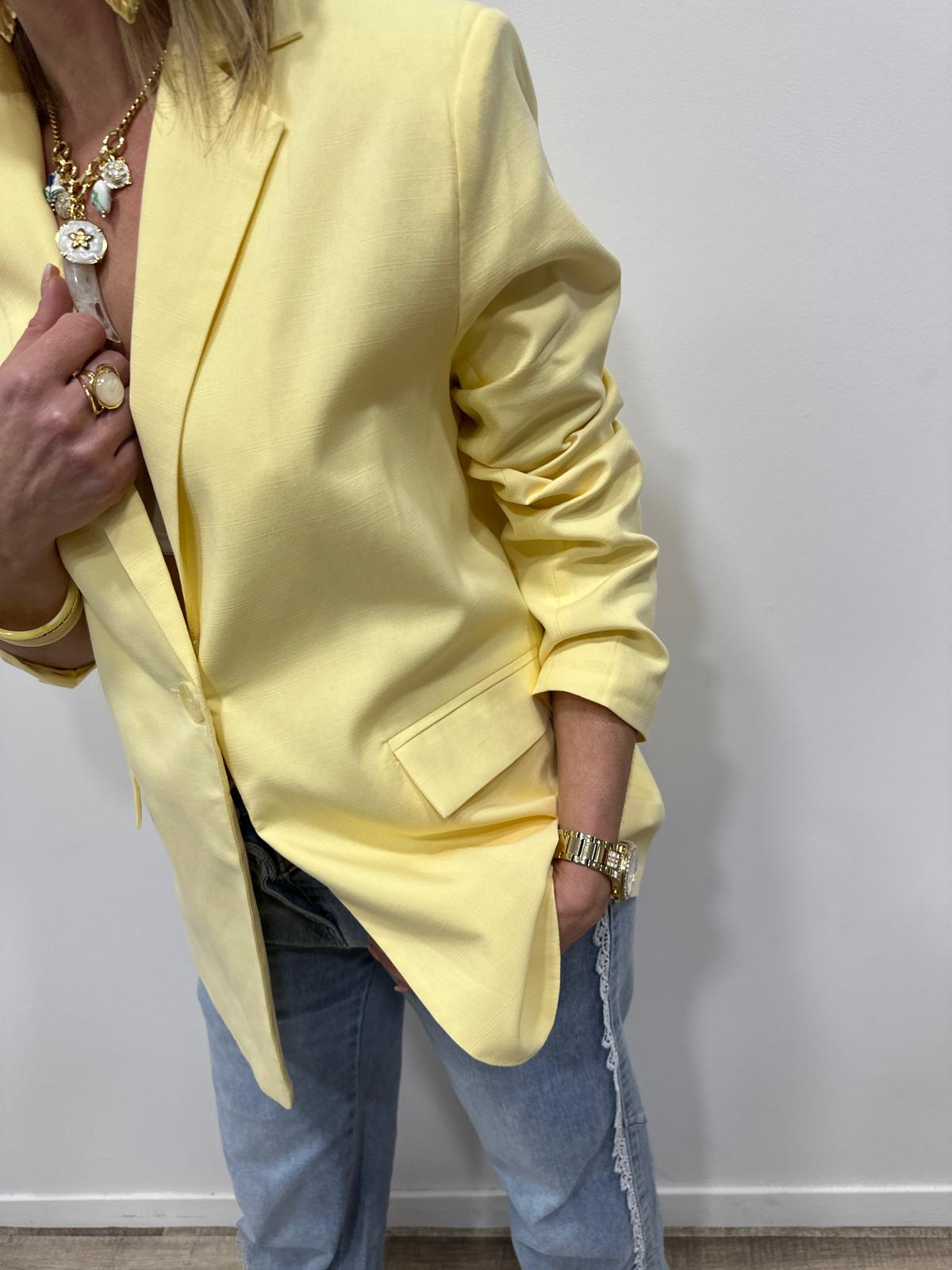 Veste Blazer Isaline Jaune