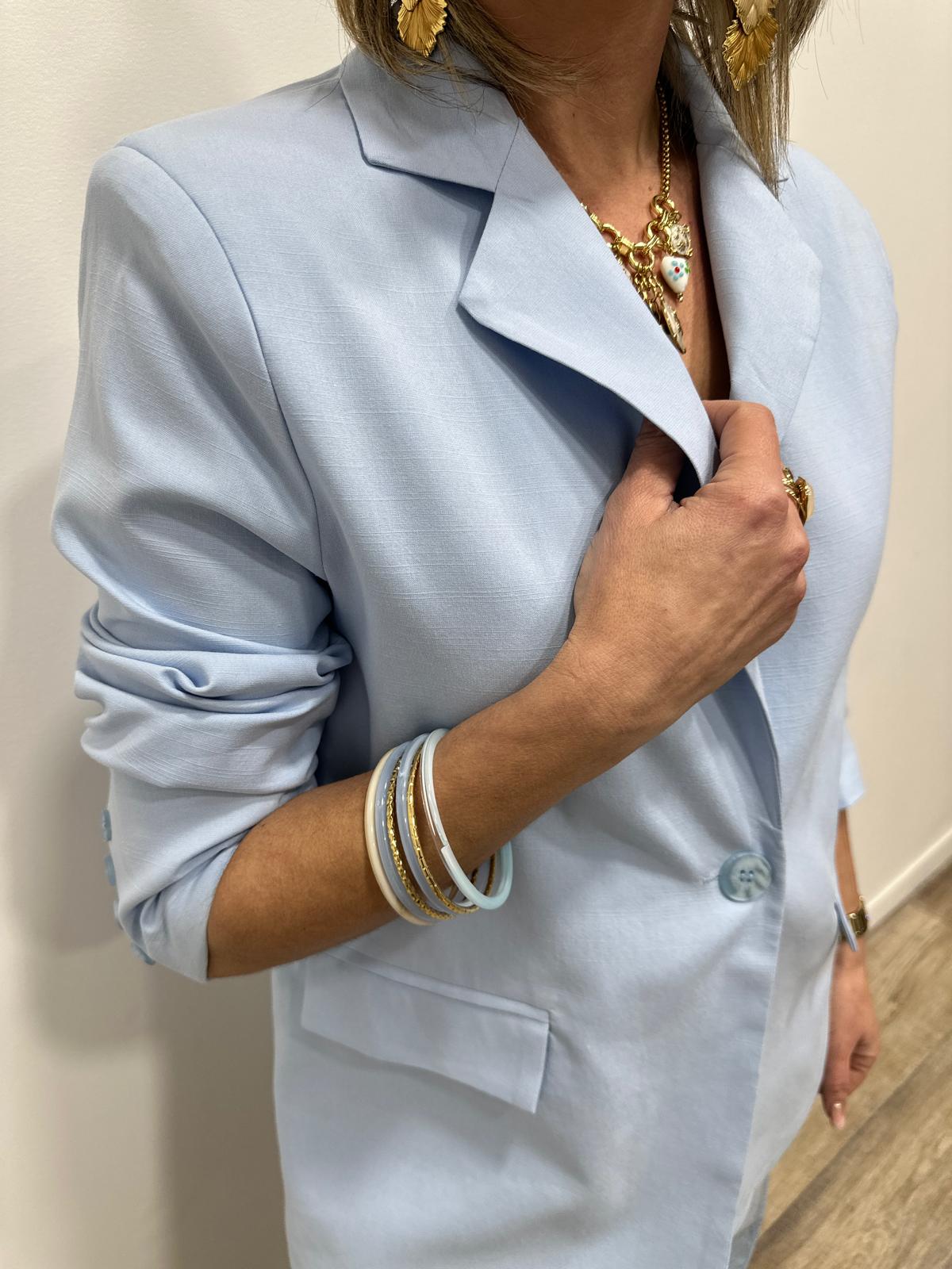 Veste Blazer Isaline Bleue