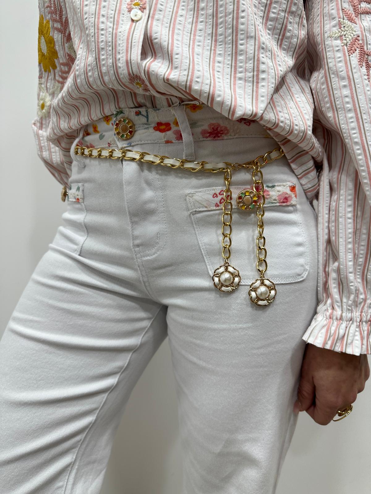 Pantalon Carlie Blanc
