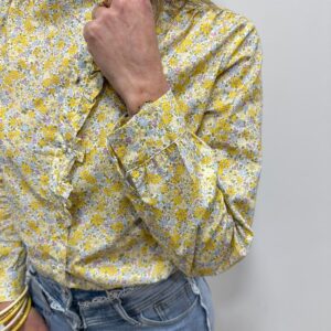Chemise Flavie Jaune Fleurie