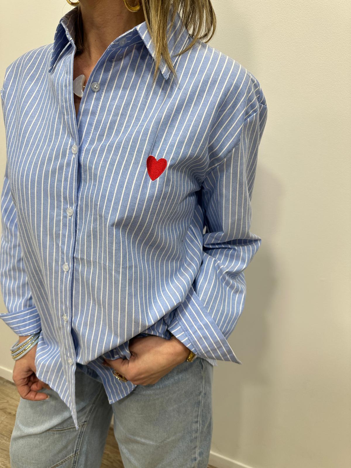 Chemise Rayée Kayla Bleue