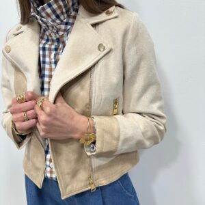 Veste Melis Bi-Matière Beige