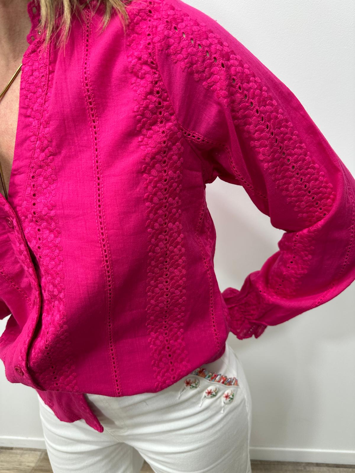 Chemise Annabelle Fushcia