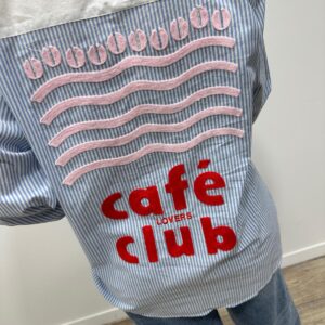 Chemise Café Club Bleue