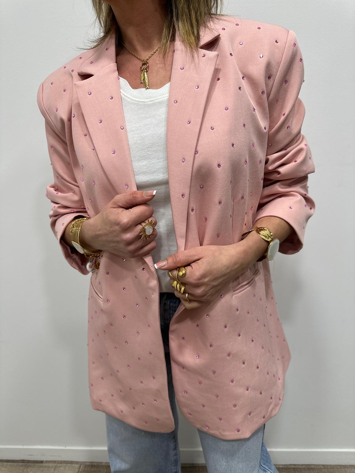 Veste Lucie Rose Poudrée