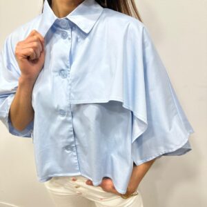 Chemise Cape Lizea Bleue