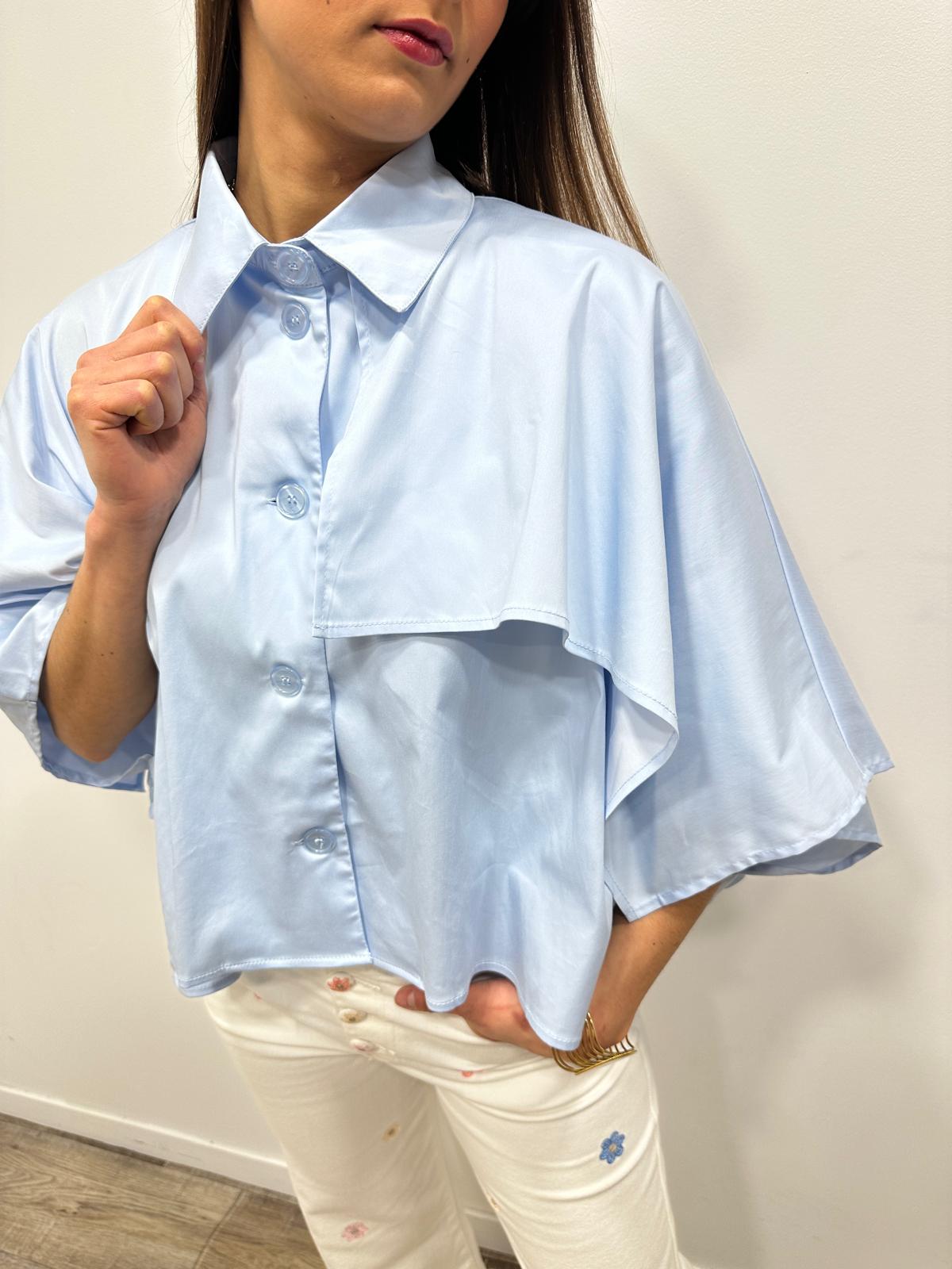 Chemise Cape Lizea Bleue