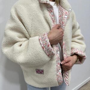 Veste Polaire Réversible Stay Ecrue