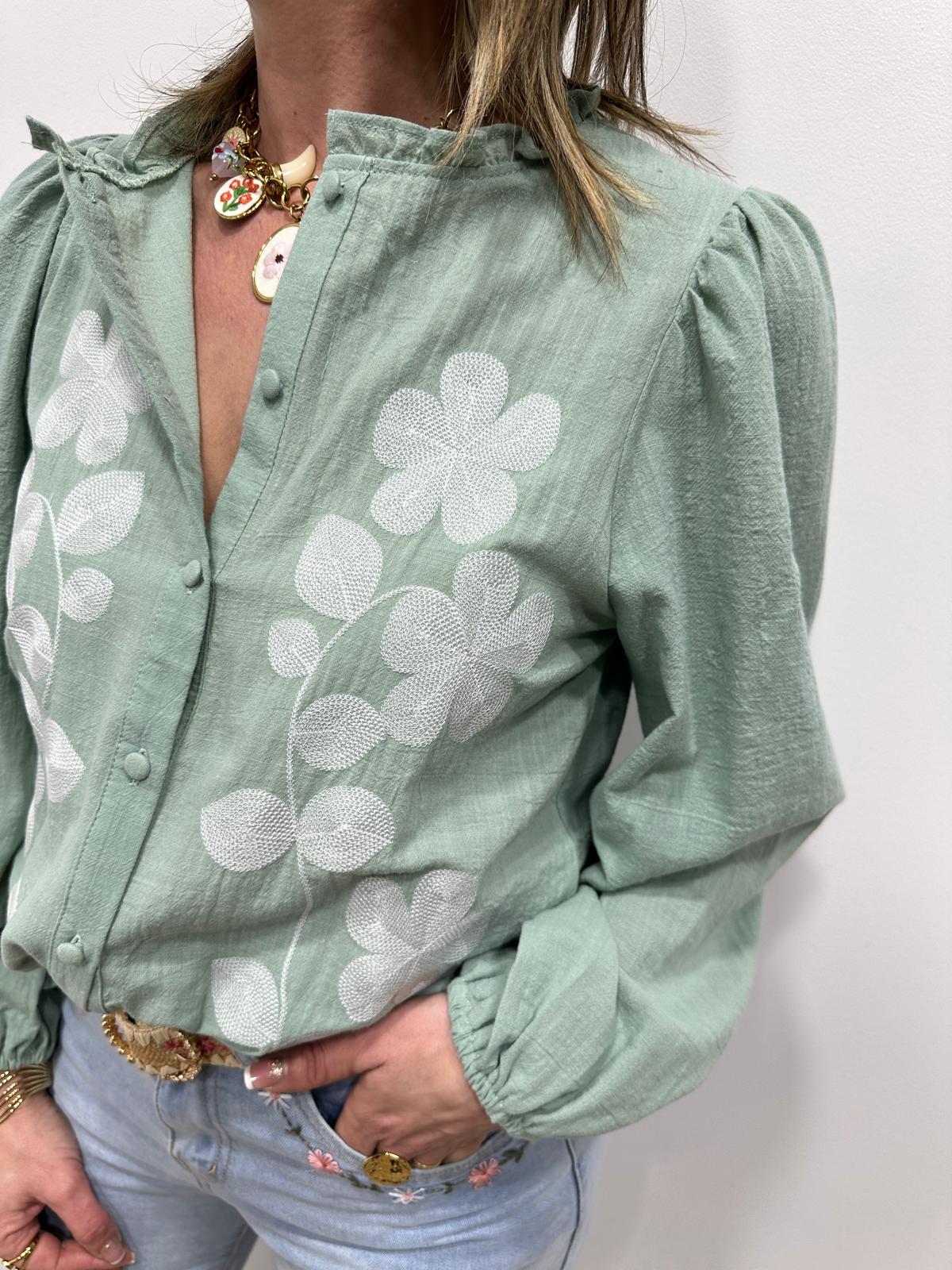 Chemise Eline Verte