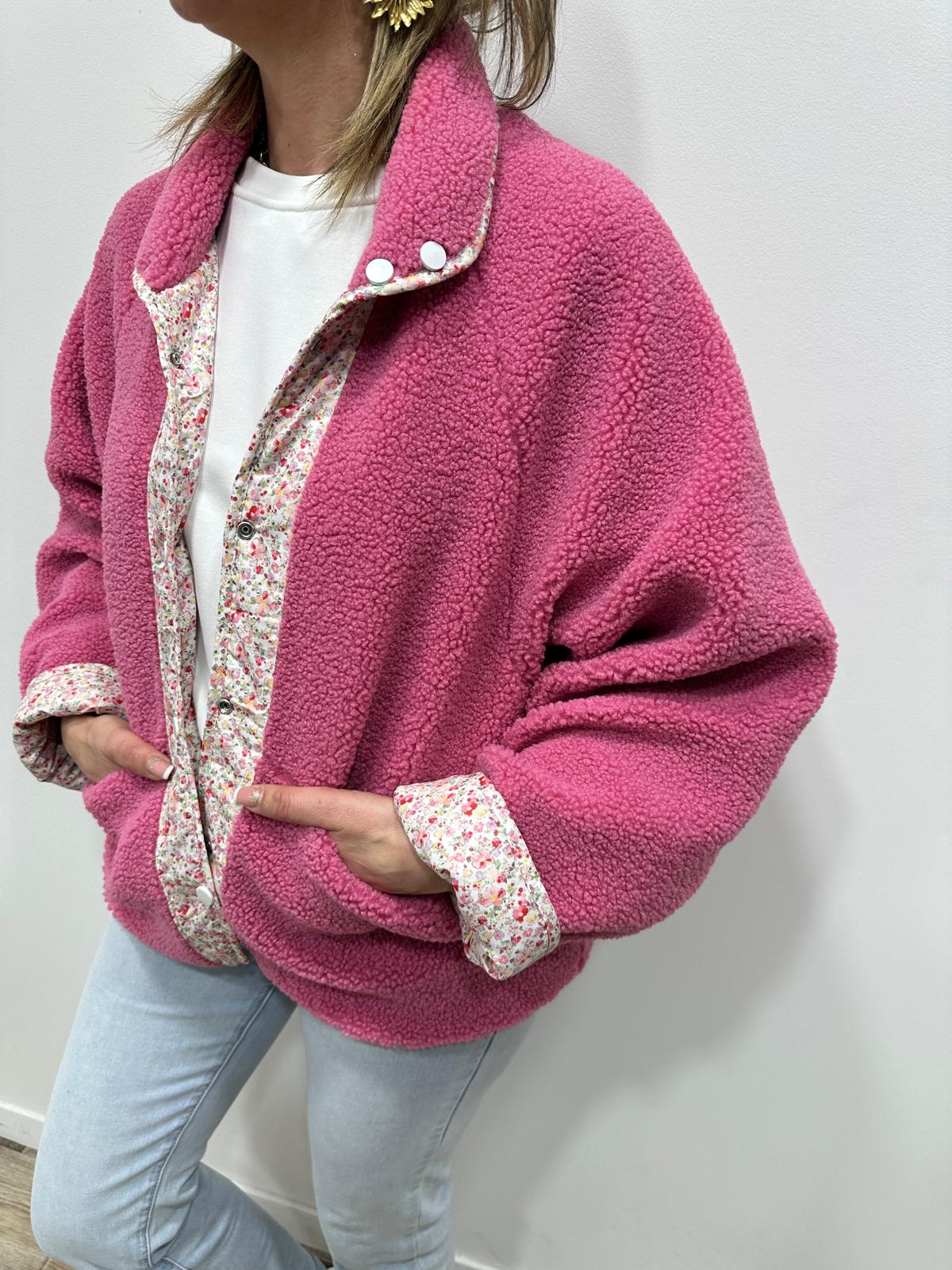 Veste Polaire Réversible Stay Rose