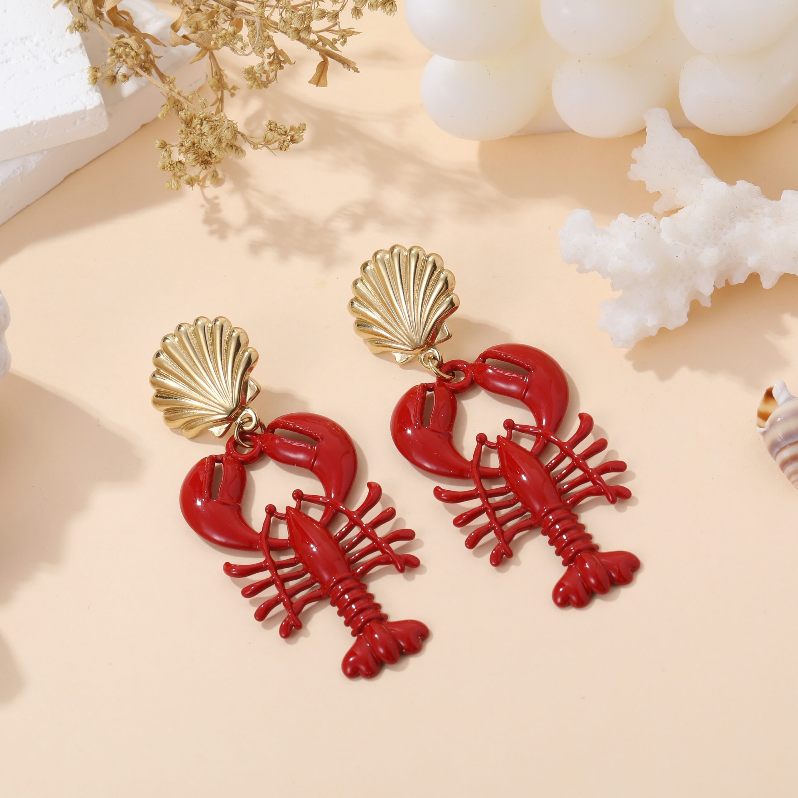 Boucles D&rsquo;oreilles Ecrevisses