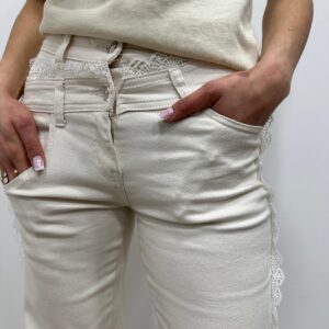 Jean Sierra Dentelle Beige