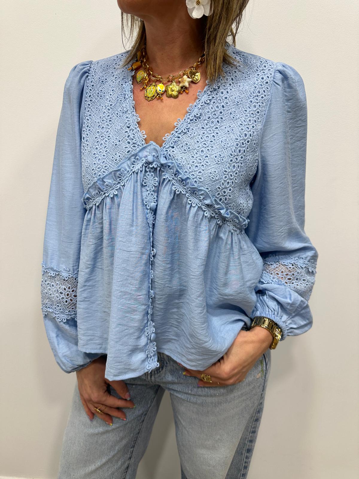 Blouse Diana Bleue