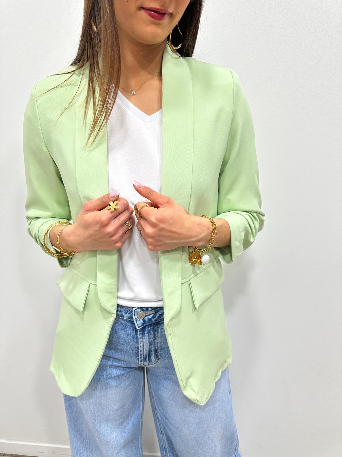 Veste Blazer Maelia Vert Amande