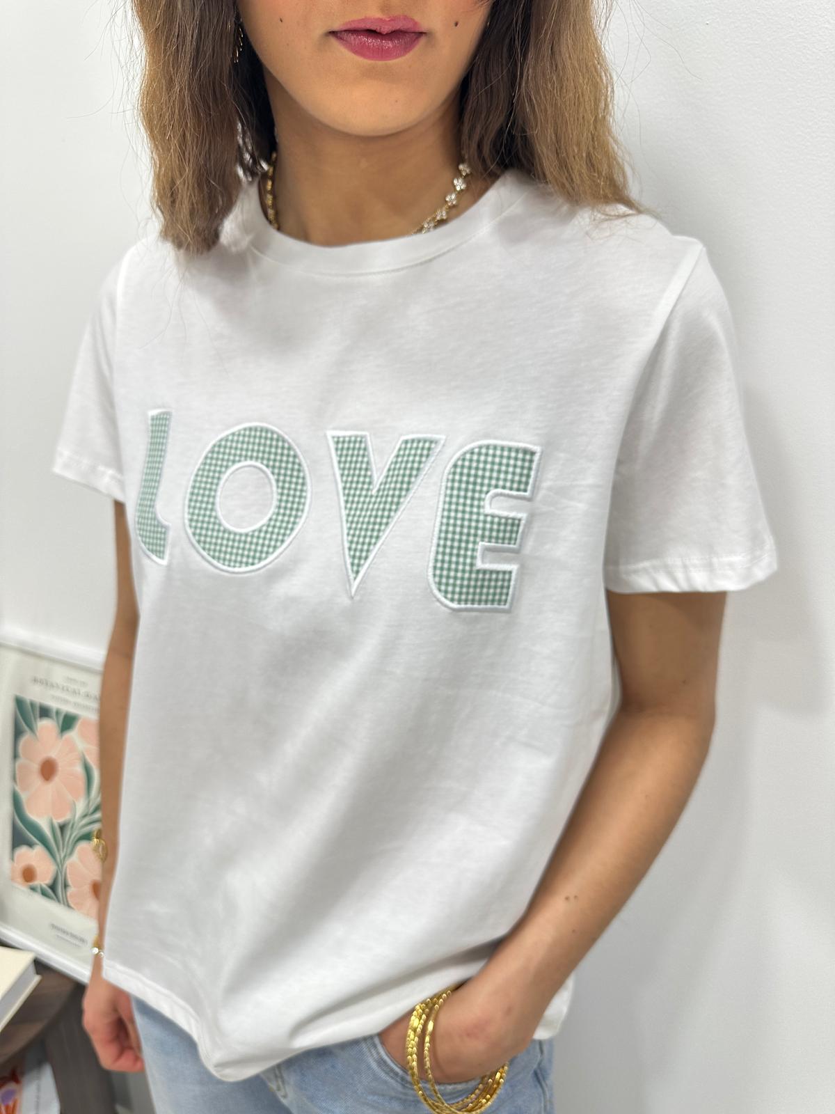 Tee-Shirt Love Vert