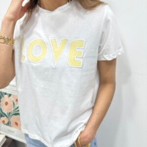 Tee-Shirt Love Jaune