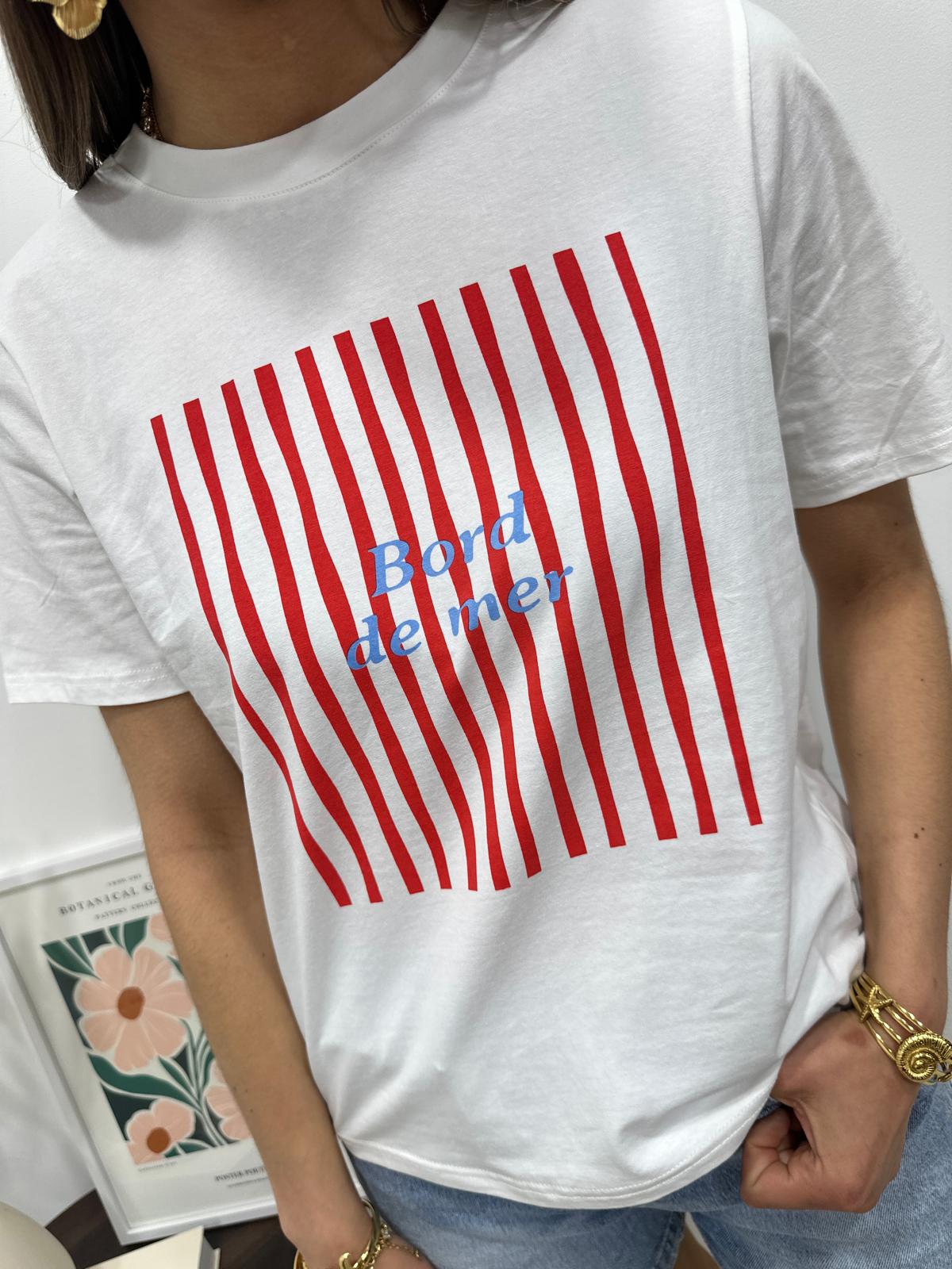 Tee-Shirt Bord de Mer Rouge