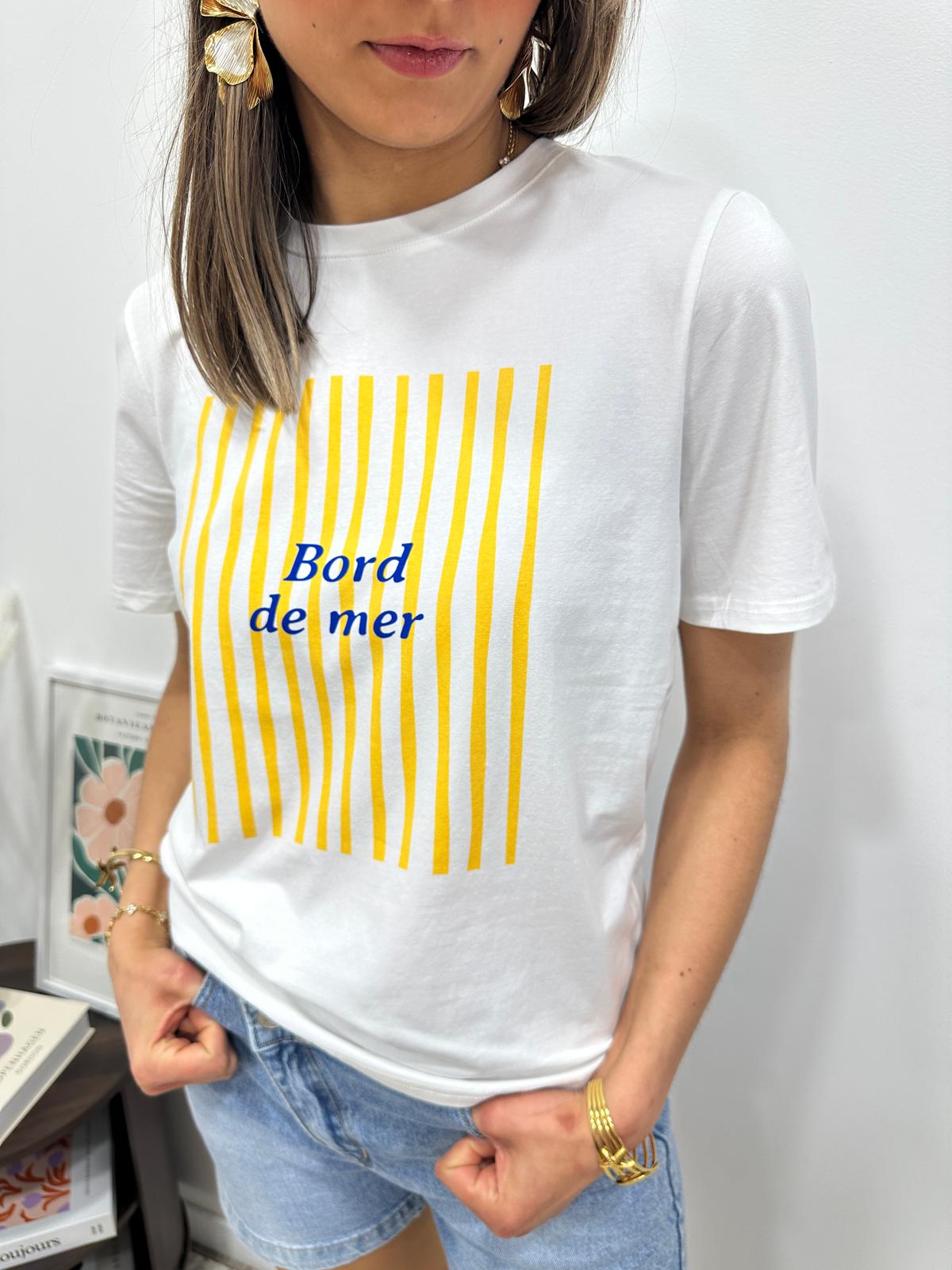 Tee-Shirt Bord de Mer Jaune