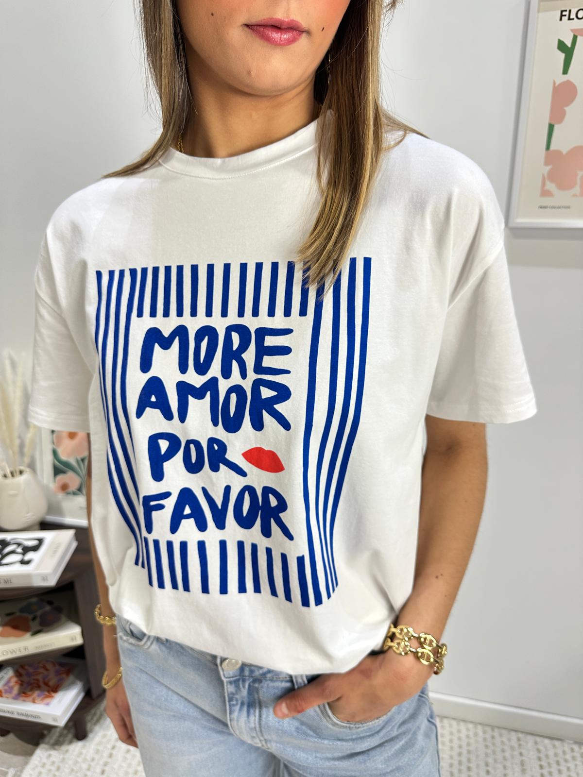 Tee-Shirt More Amore Bleu