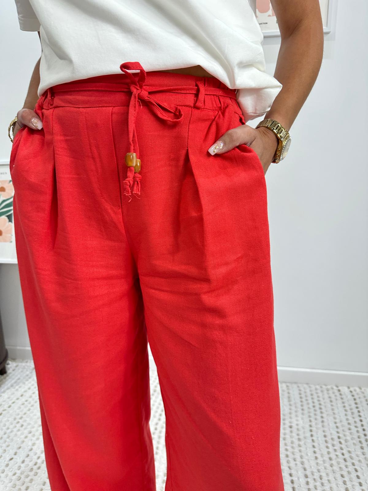 Pantalon William Rouge