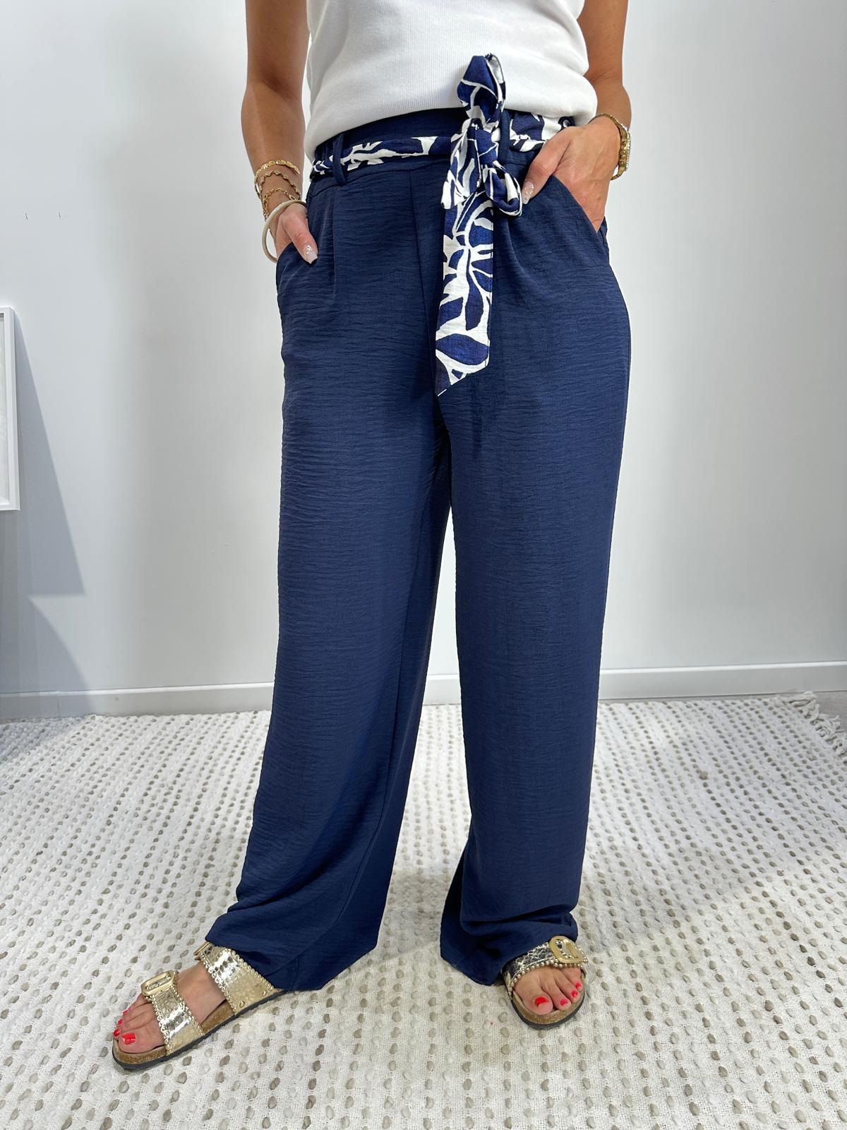 Pantalon Paula Bleu Marine