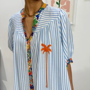 Robe Palmier Brodé