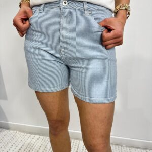 Short Solan Rayé Bleu
