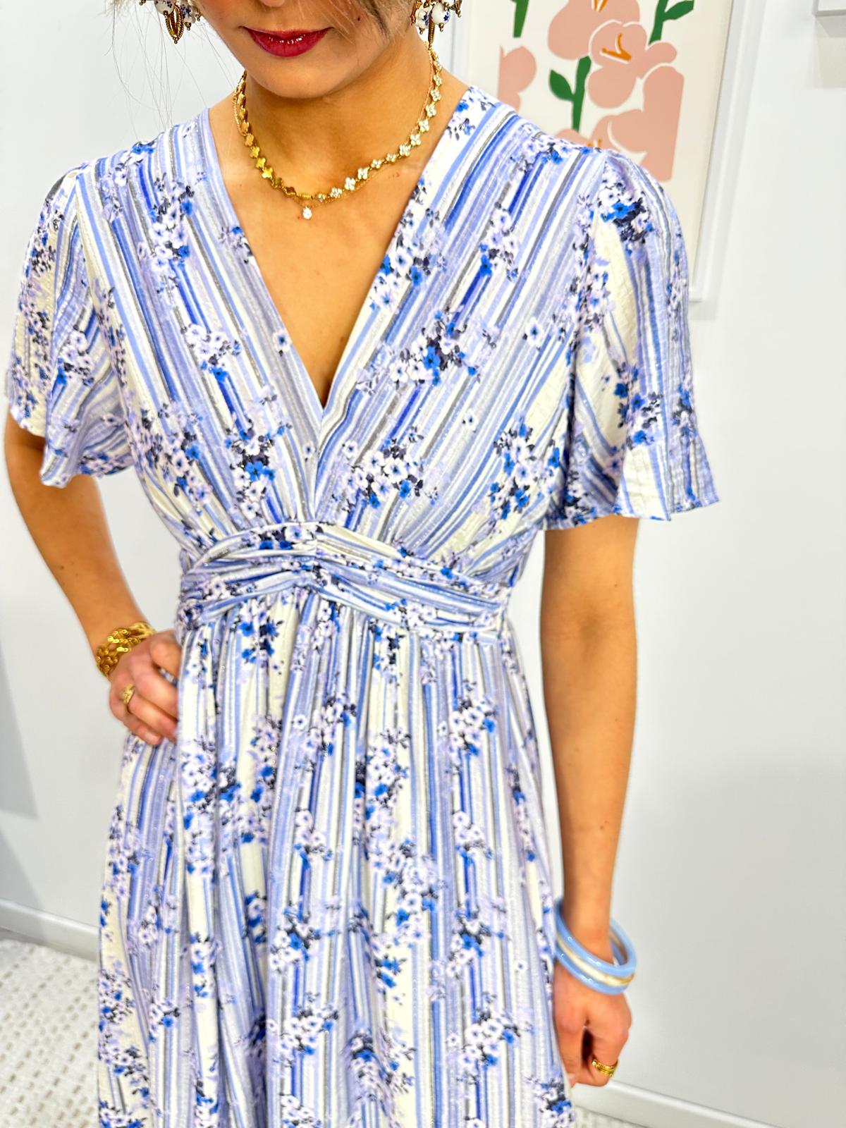 Robe Longue Orina Bleue