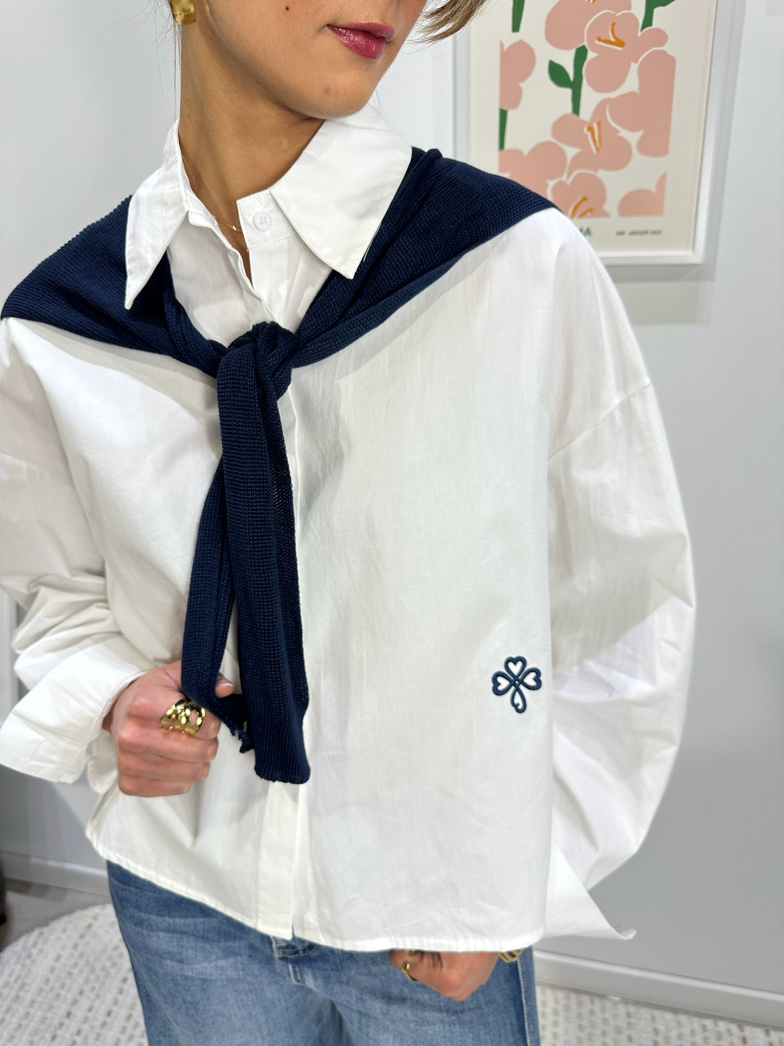 Chemise Jeanne Bleu Marine