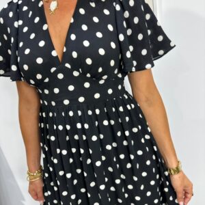 Robe Longue à Pois