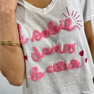 Tee-Shirt Le Soleil Dans Le Coeur