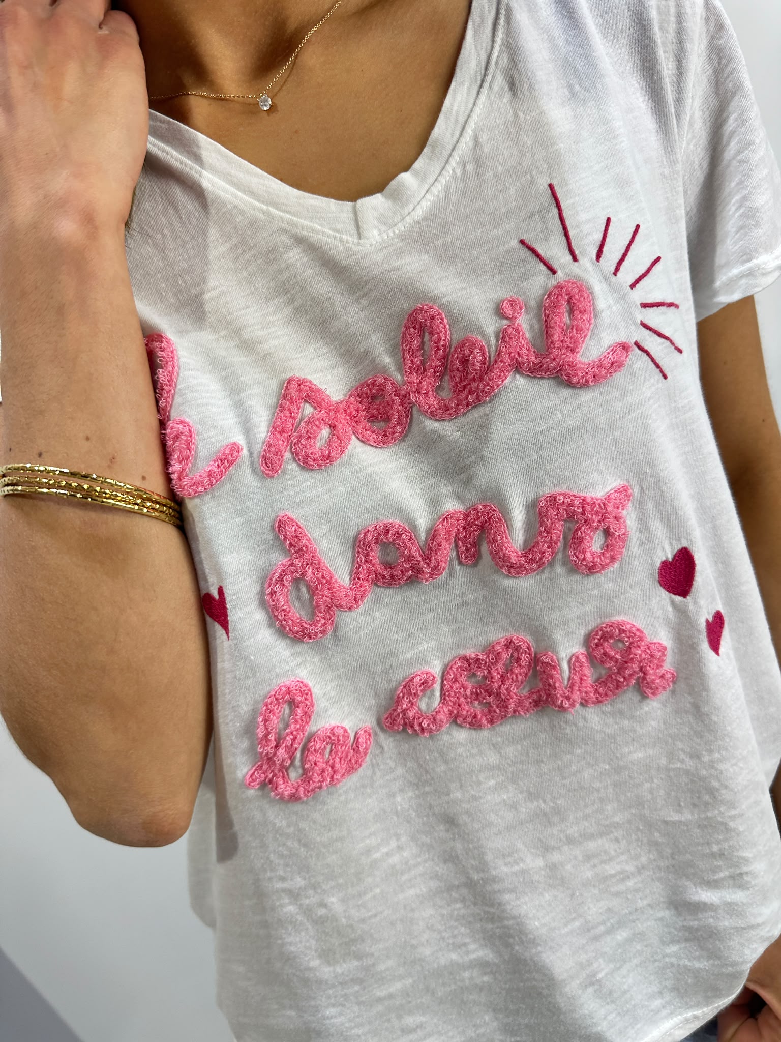 Tee-Shirt Le Soleil Dans Le Coeur
