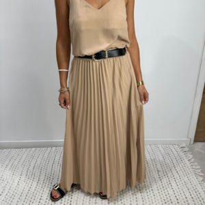 Ensemble Jupe Top Beige