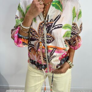 Veste Légère Tropical Verte