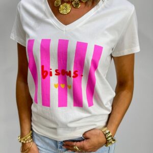 Tee-Shirt Bisous Rose
