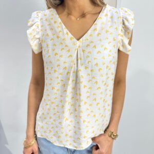 Blouse Coeurs Jaunes