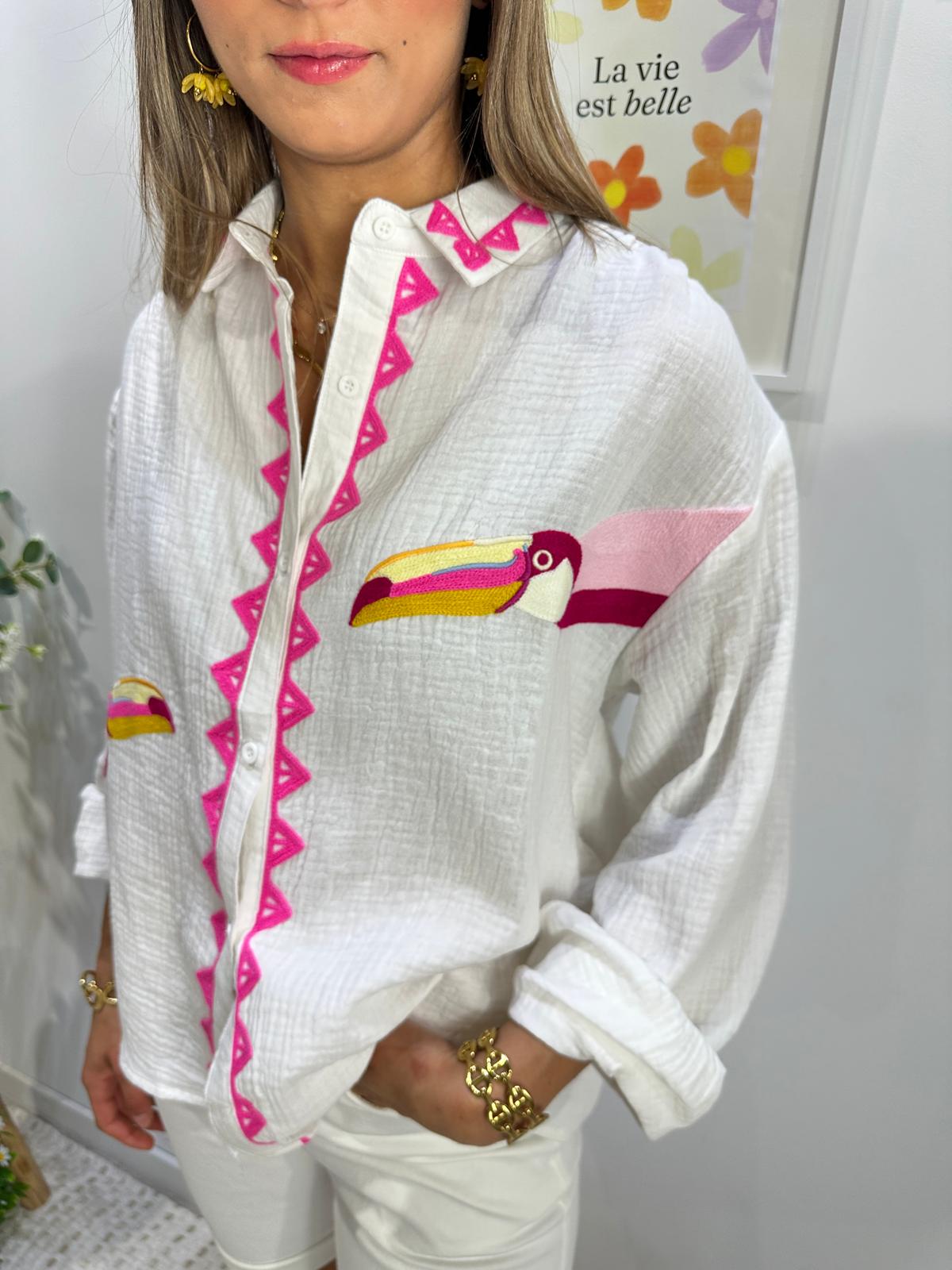 Chemise Gaze de Coton Toucans