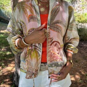 Veste Légère Tropical Jaune