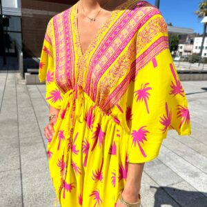 Robe Longue Asiye Palmier