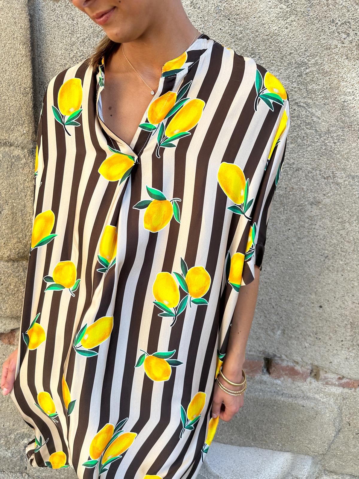 Robe Rayures Citrons