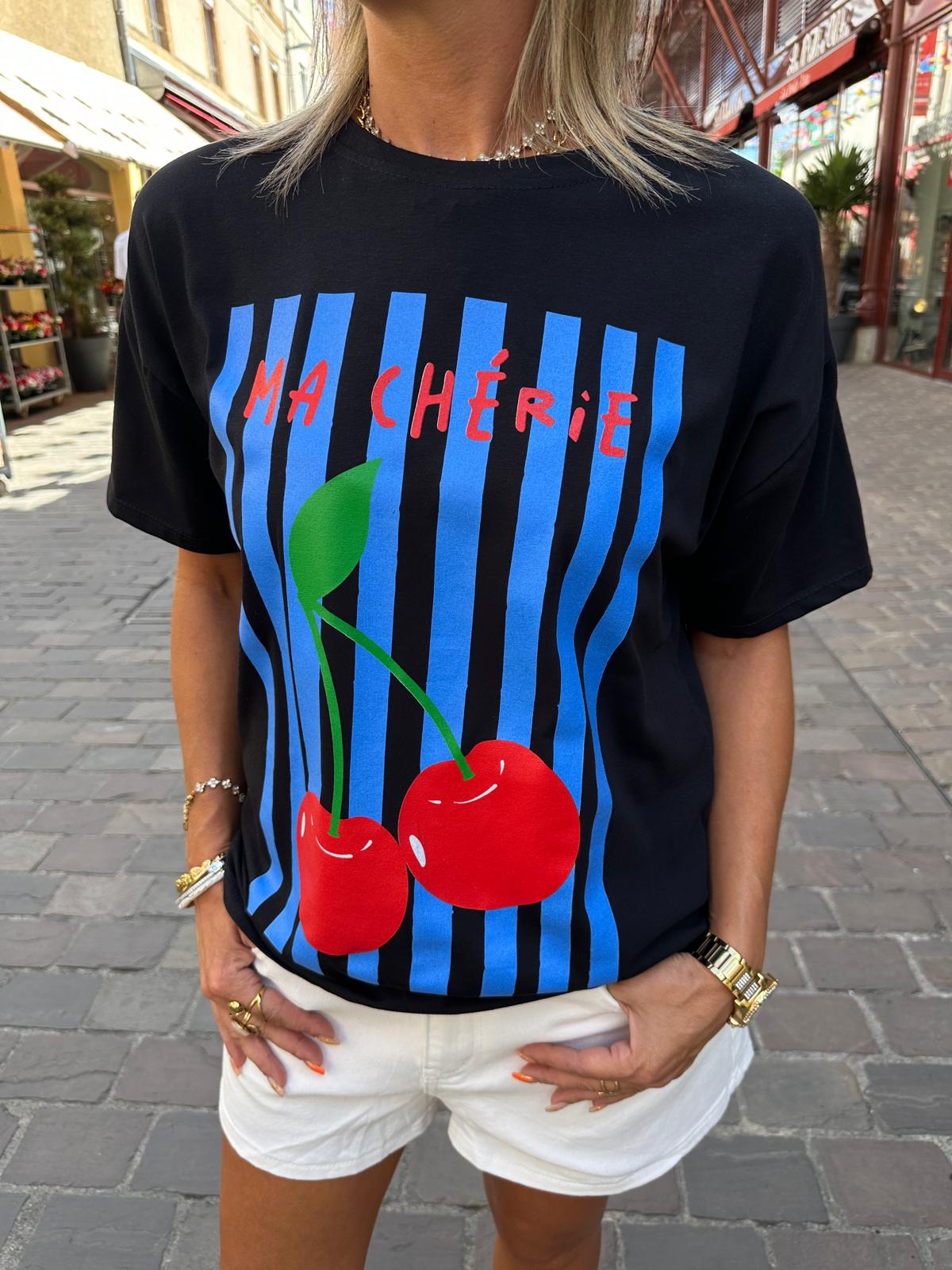 Tee-Shirt Ma Chérie Noir
