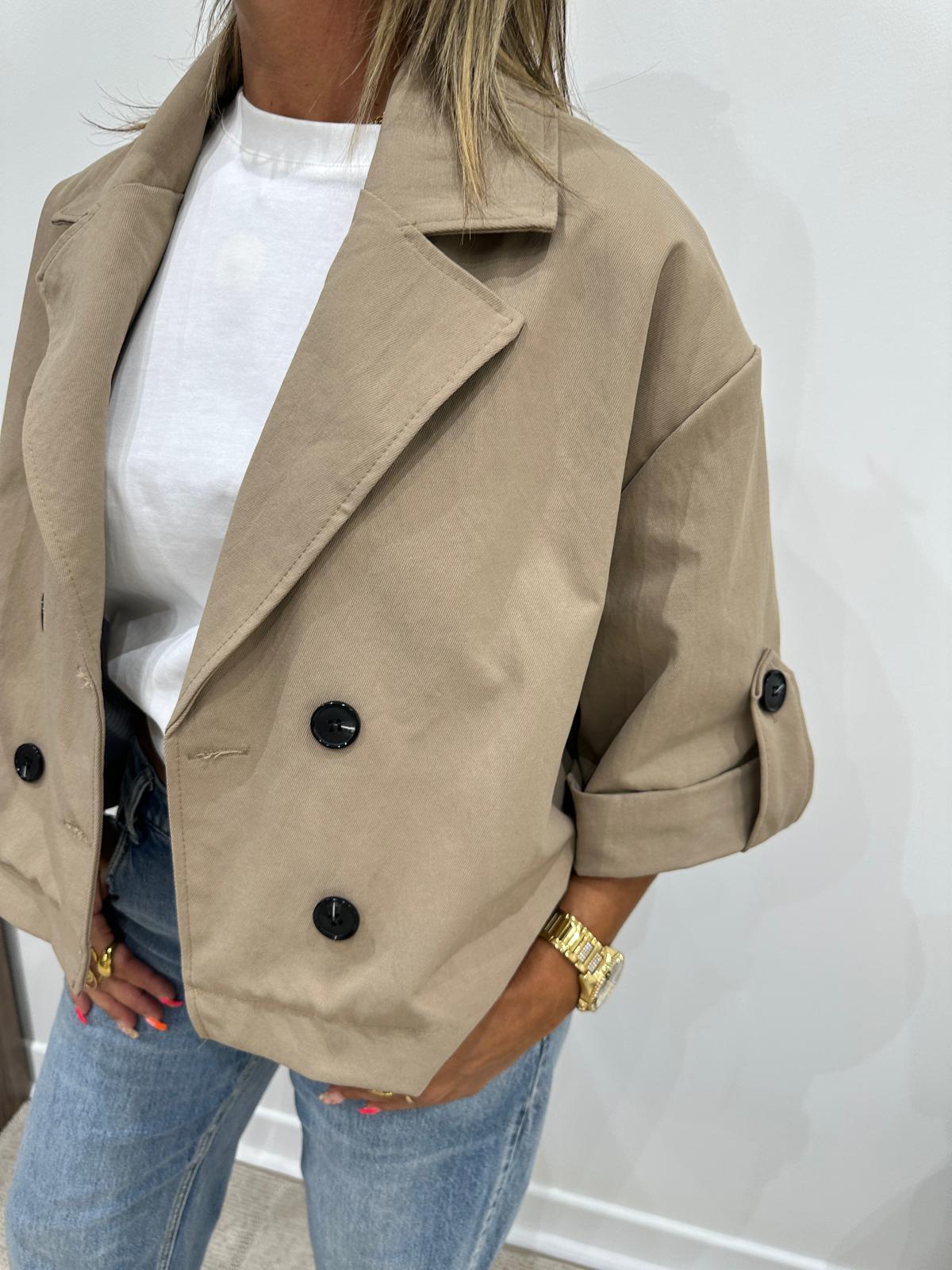 Veste Courte Elina Beige