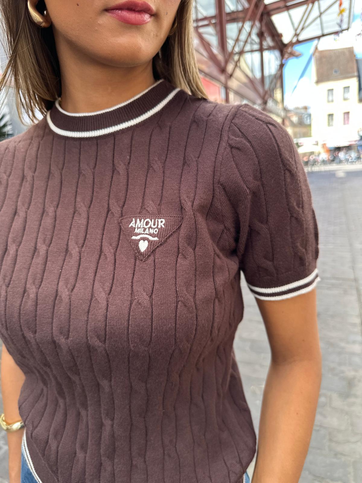 Pull Amour Milano Chocolat