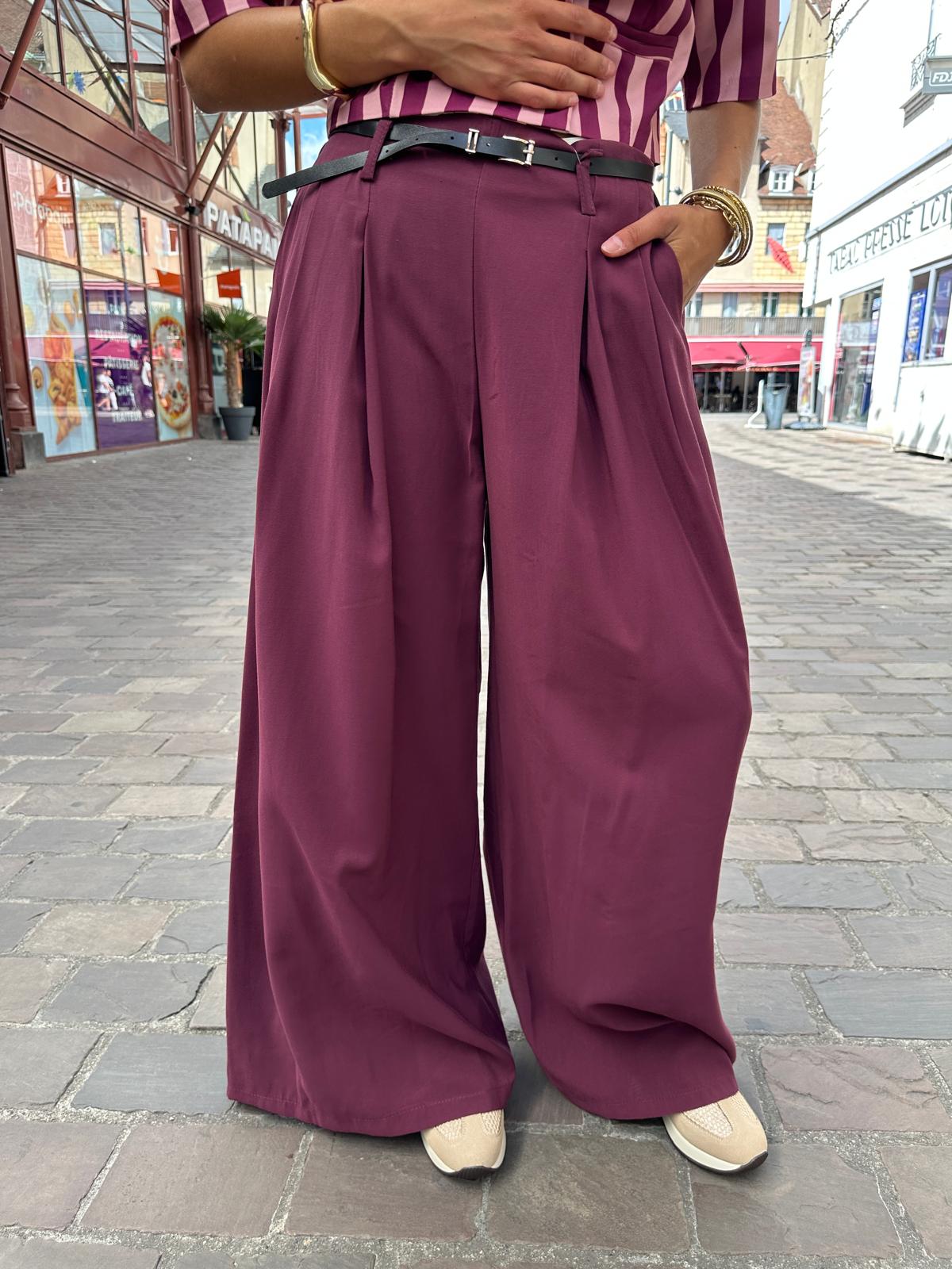 Pantalon Jeanne Bordeaux