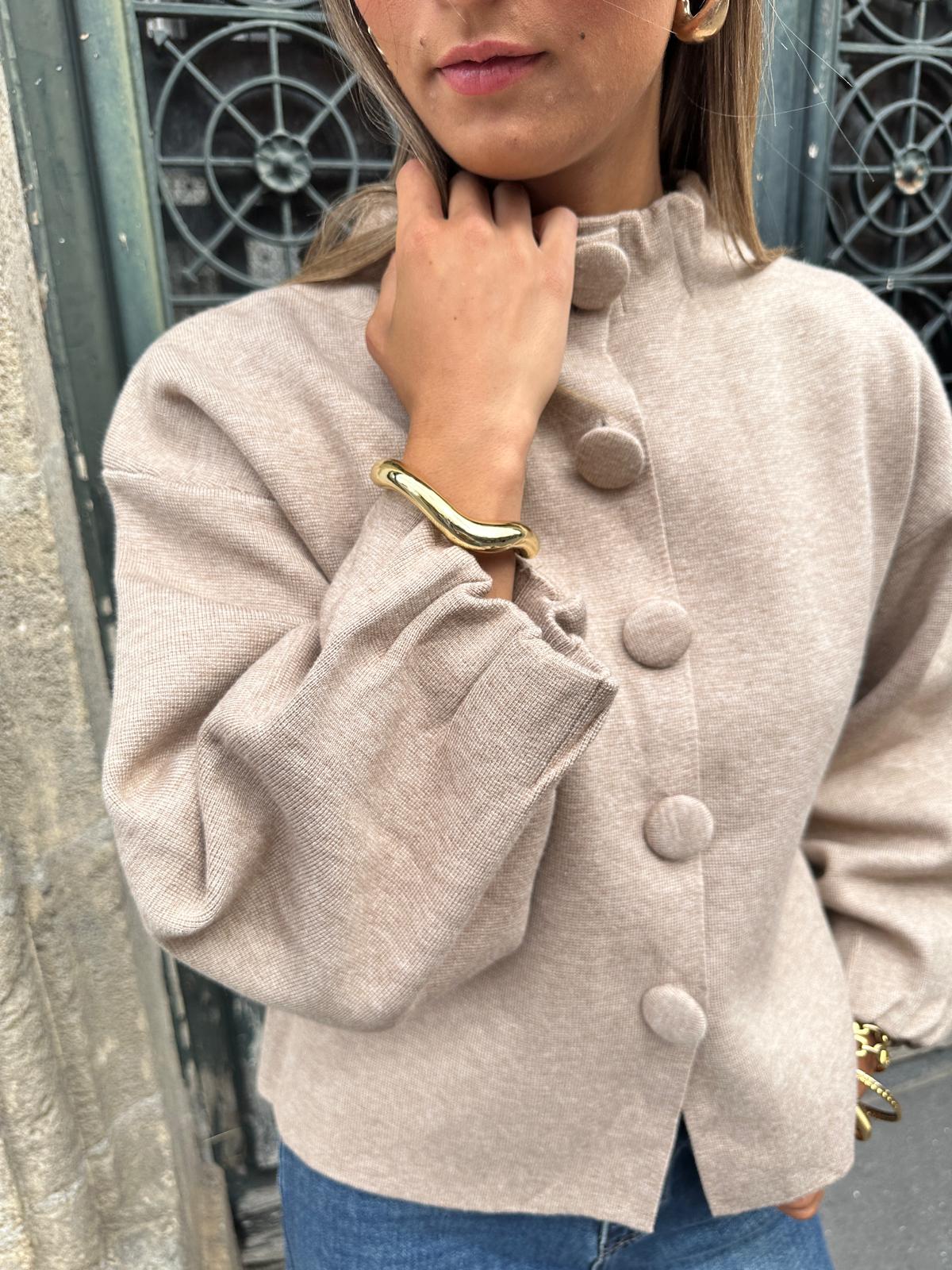 Gilet Maude Taupe