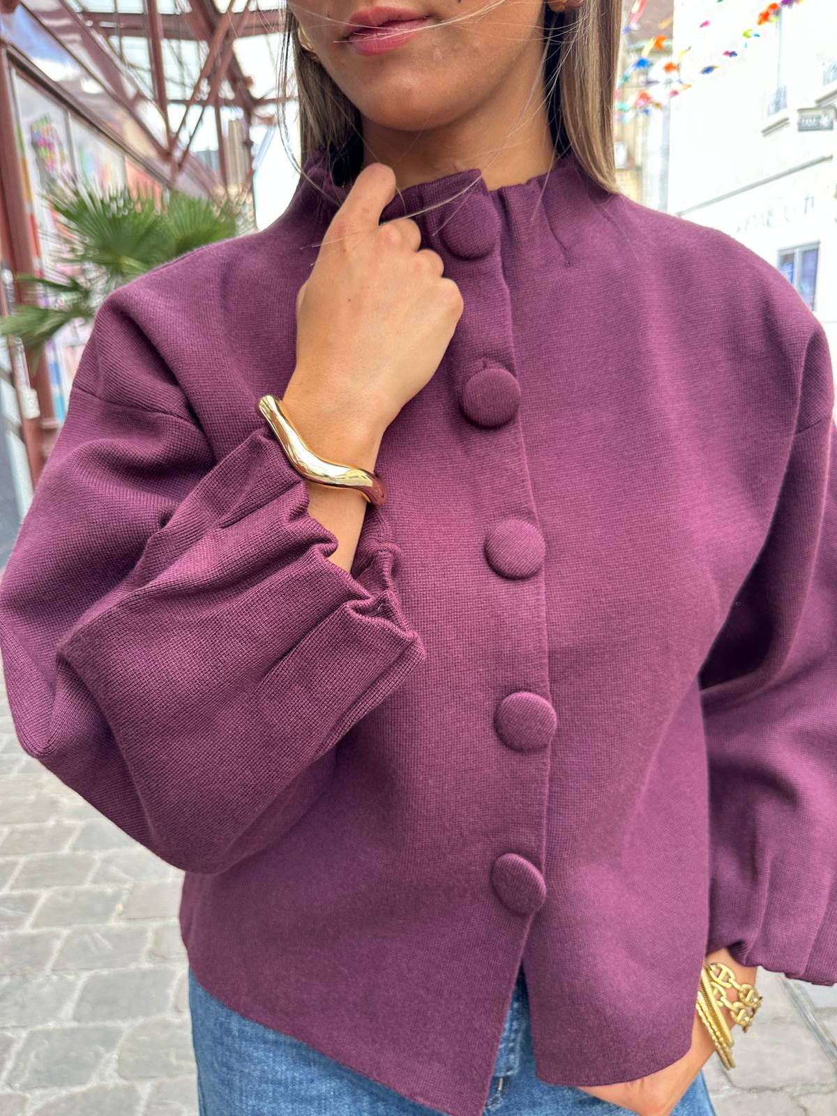 Gilet Maude Bordeaux