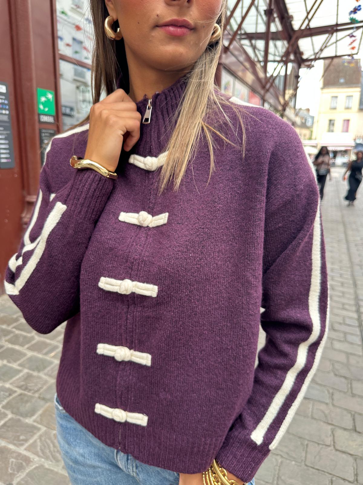 Gilet Matteo Bordeaux