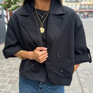 Veste Courte Elina Noire