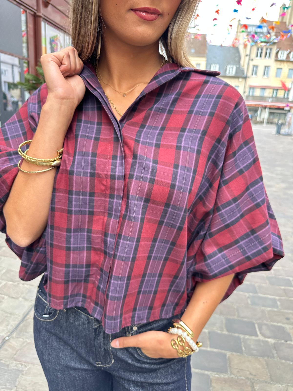 Chemise Berthe Bordeaux