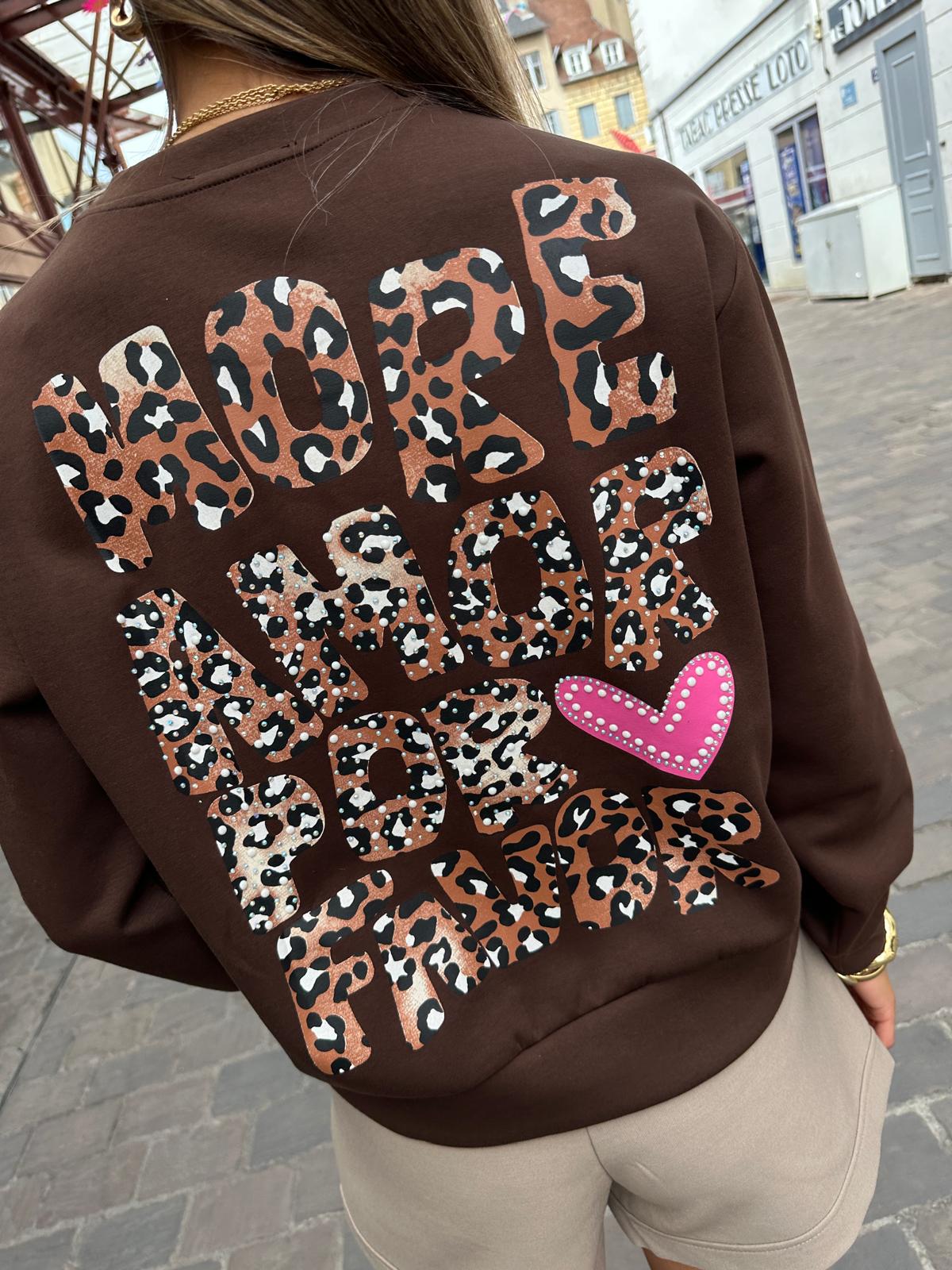Sweat More Amor Por Favor Chocolat